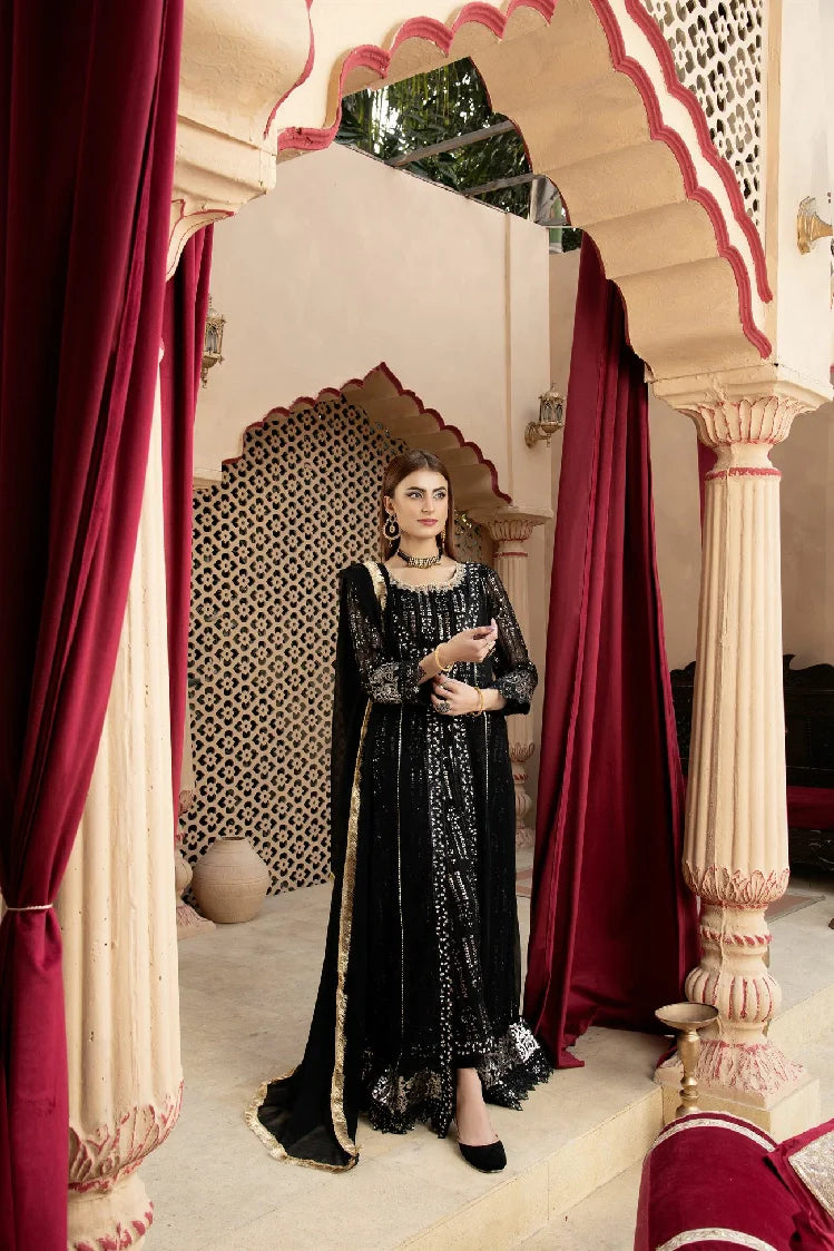 Picture of Manahils - Kurti-B-005-Black - Available at Raja Sahib