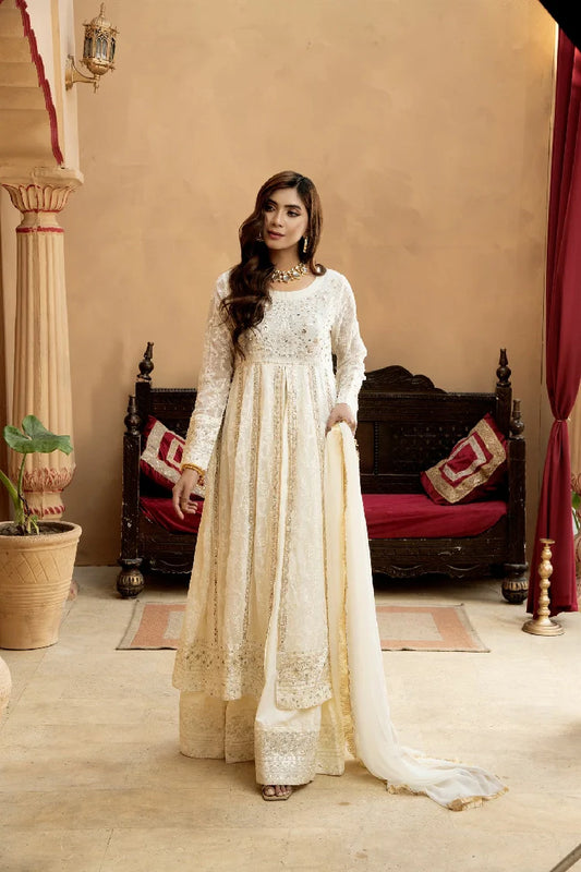 Picture of Manahils - Kurti-B-007-Off White - Available at Raja Sahib