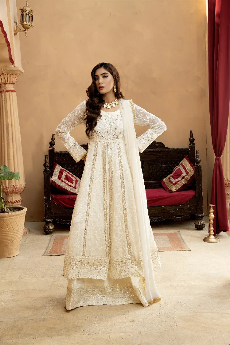 Picture of Manahils - Kurti-B-007-Off White - Available at Raja Sahib