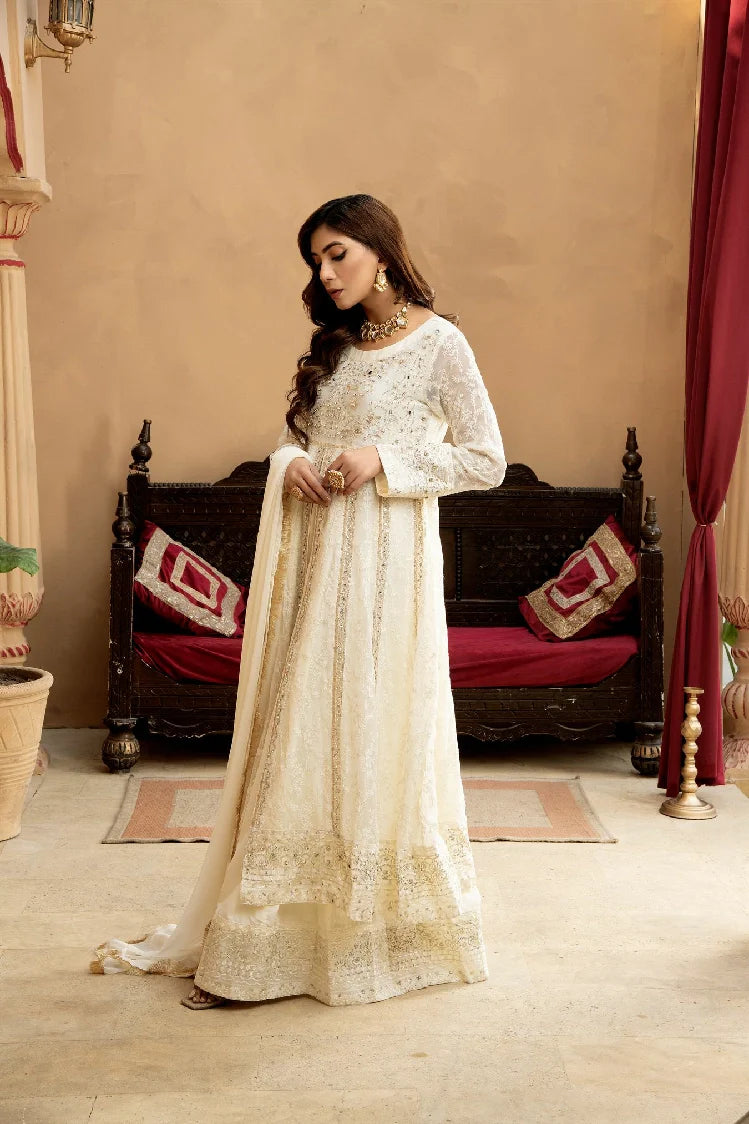 Picture of Manahils - Kurti-B-007-Off White - Available at Raja Sahib