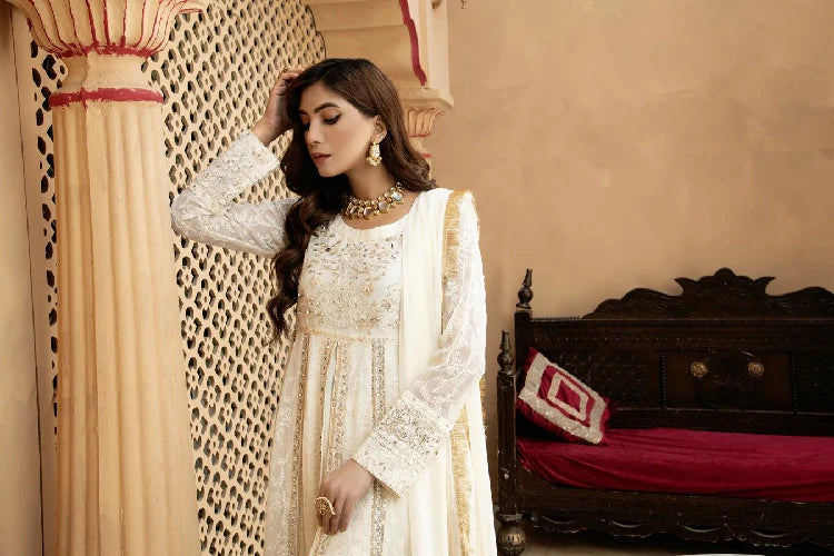 Picture of Manahils - Kurti-B-007-Off White - Available at Raja Sahib