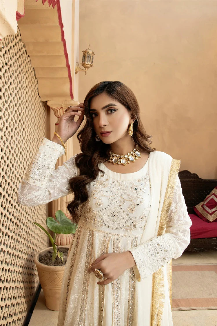 Picture of Manahils - Kurti-B-007-Off White - Available at Raja Sahib
