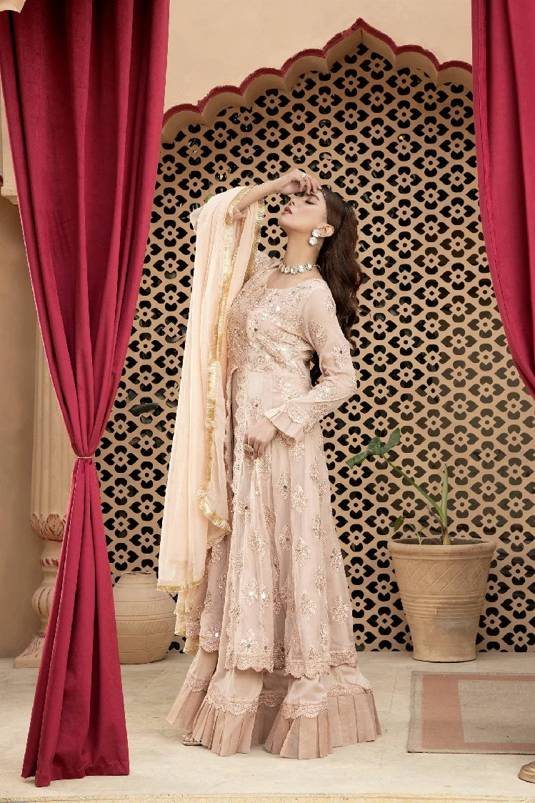 Picture of Manahils - Kurti-B-006-Peach - Available at Raja Sahib