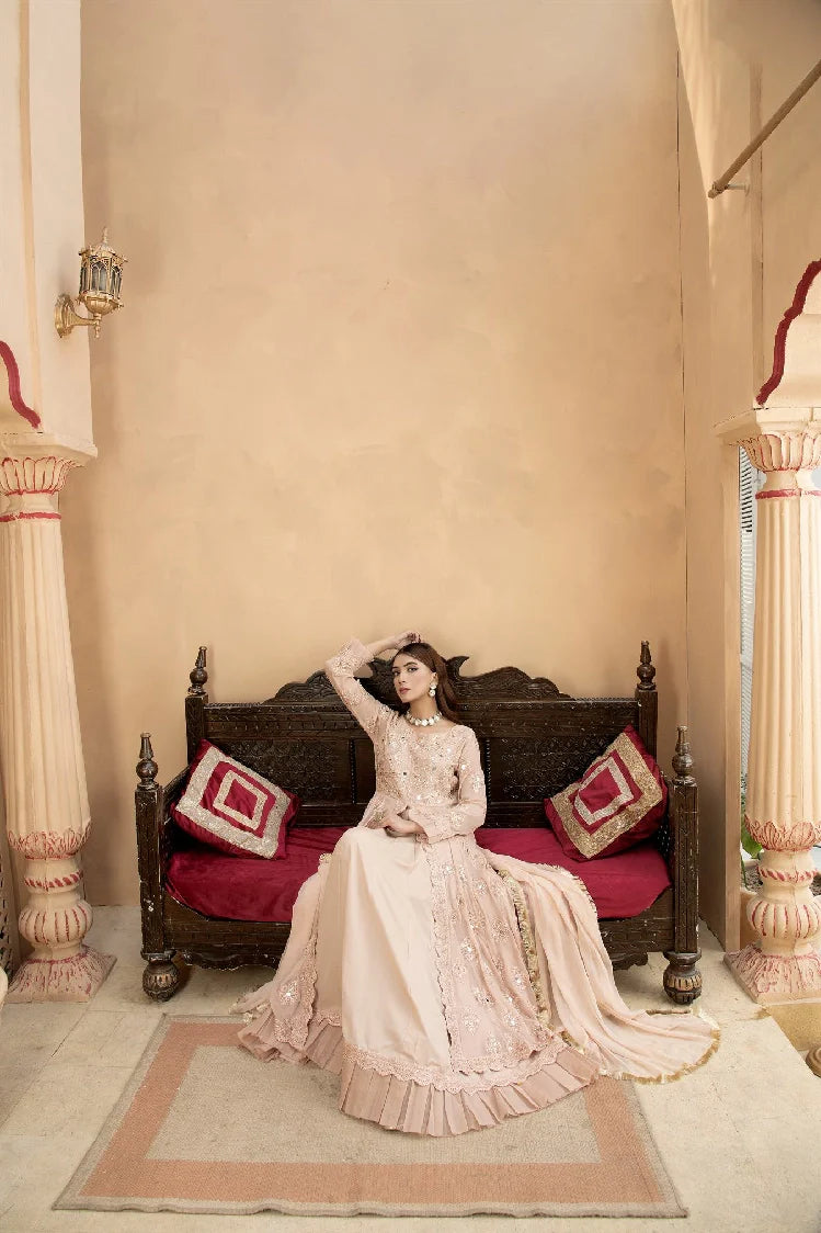 Picture of Manahils - Kurti-B-006-Peach - Available at Raja Sahib