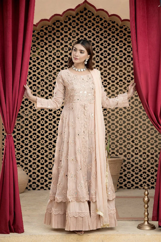 Picture of Manahils - Kurti-B-006-Peach - Available at Raja Sahib
