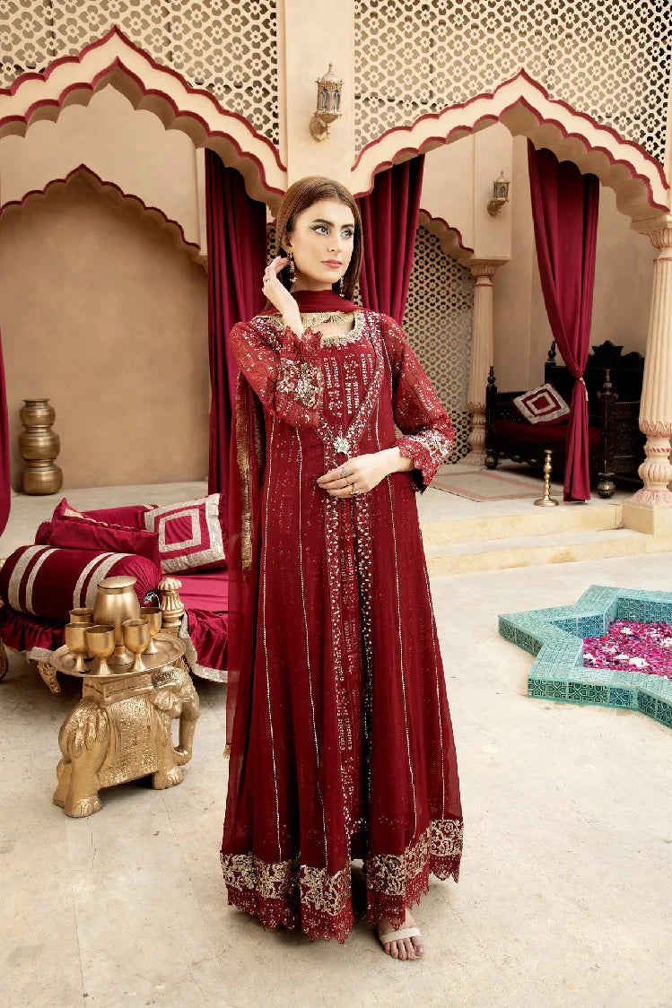 Picture of Manahils - Kurti-B-005-Mehroon - Available at Raja Sahib