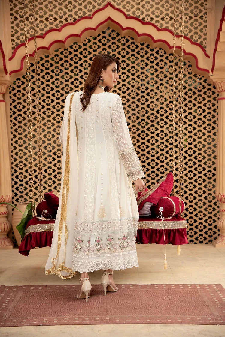 Picture of Manahils - Angrakha-B-008-Off White - Available at Raja Sahib