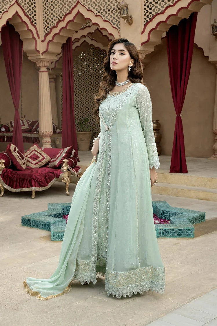 Picture of Manahils - Kurti-B-005-Aqua - Available at Raja Sahib