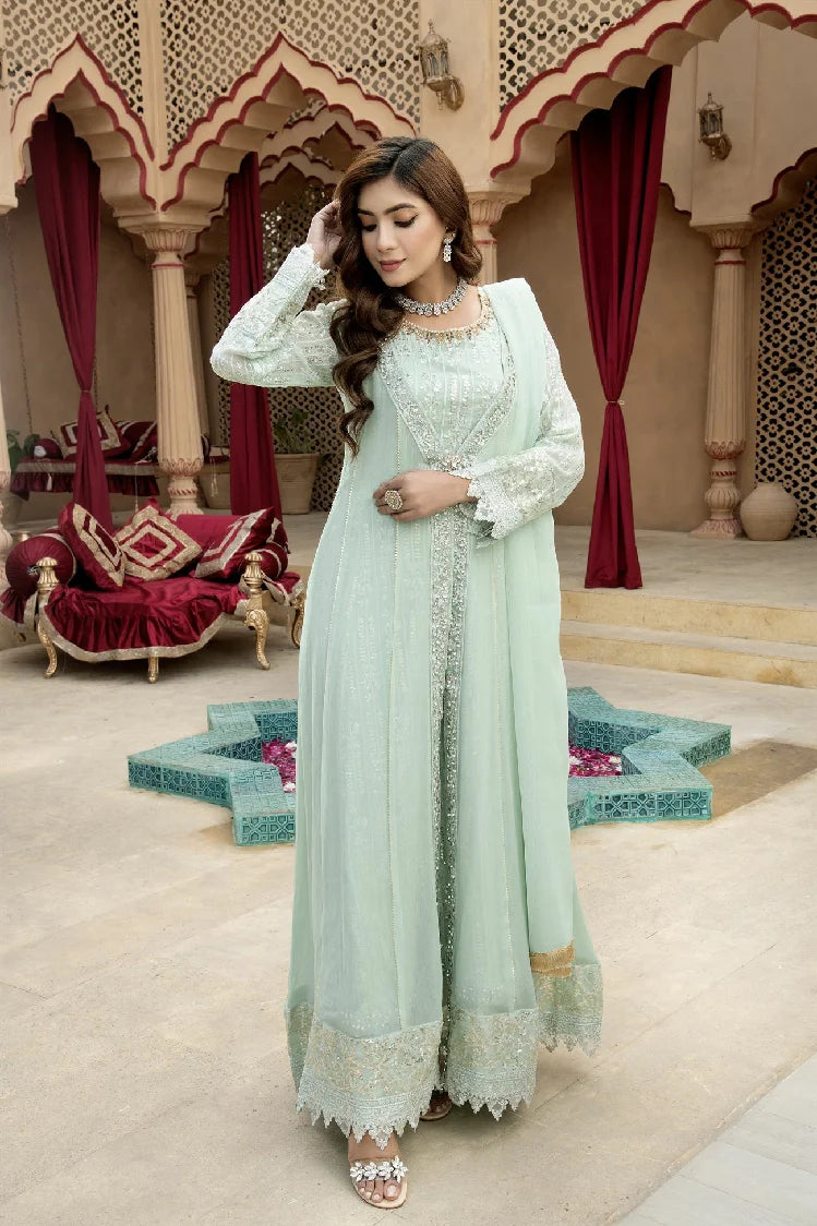 Picture of Manahils - Kurti-B-005-Aqua - Available at Raja Sahib