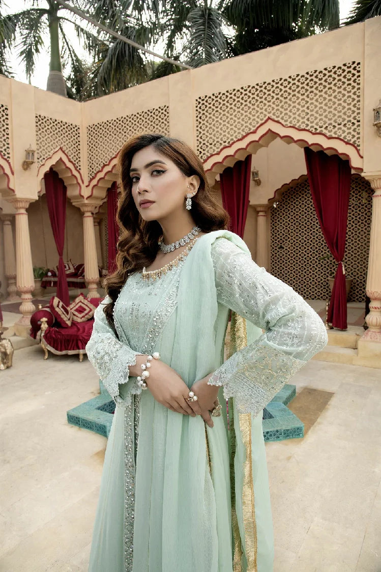 Picture of Manahils - Kurti-B-005-Aqua - Available at Raja Sahib