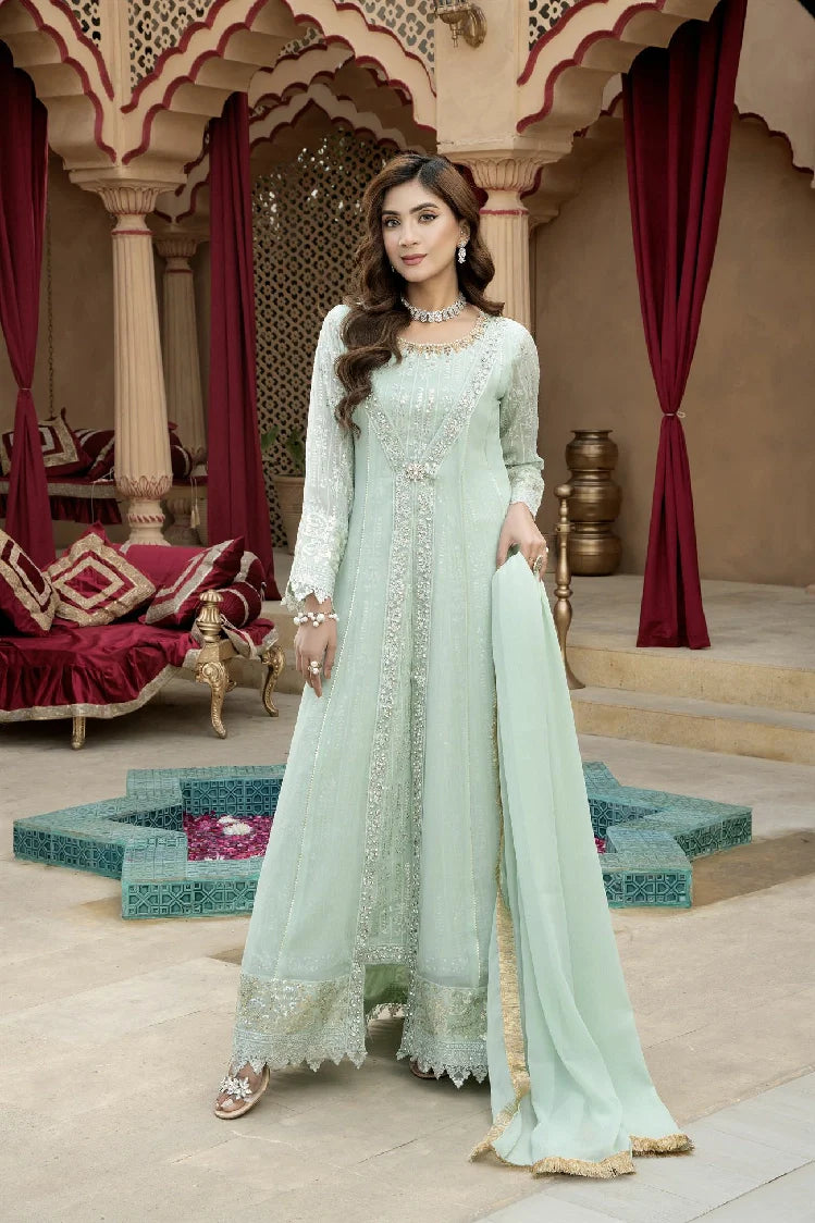 Picture of Manahils - Kurti-B-005-Aqua - Available at Raja Sahib