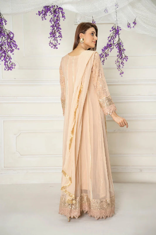 Picture of Manahils - Kurti-B-005-Peach - Available at Raja Sahib