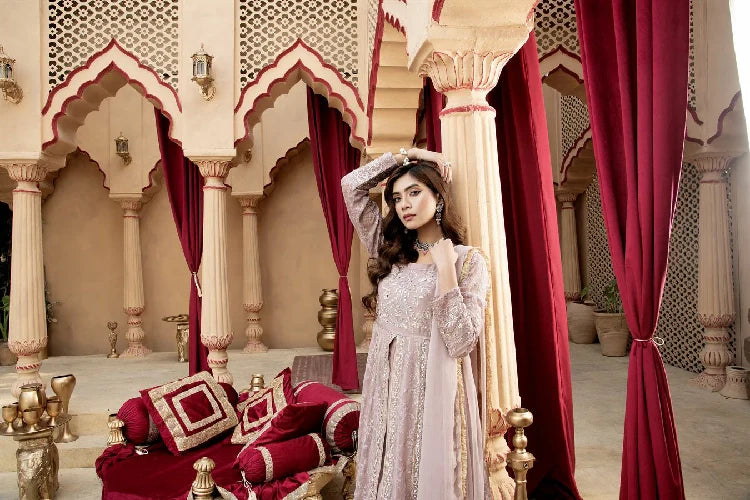 Picture of Manahils - Kurti-B-007-Lilac - Available at Raja Sahib