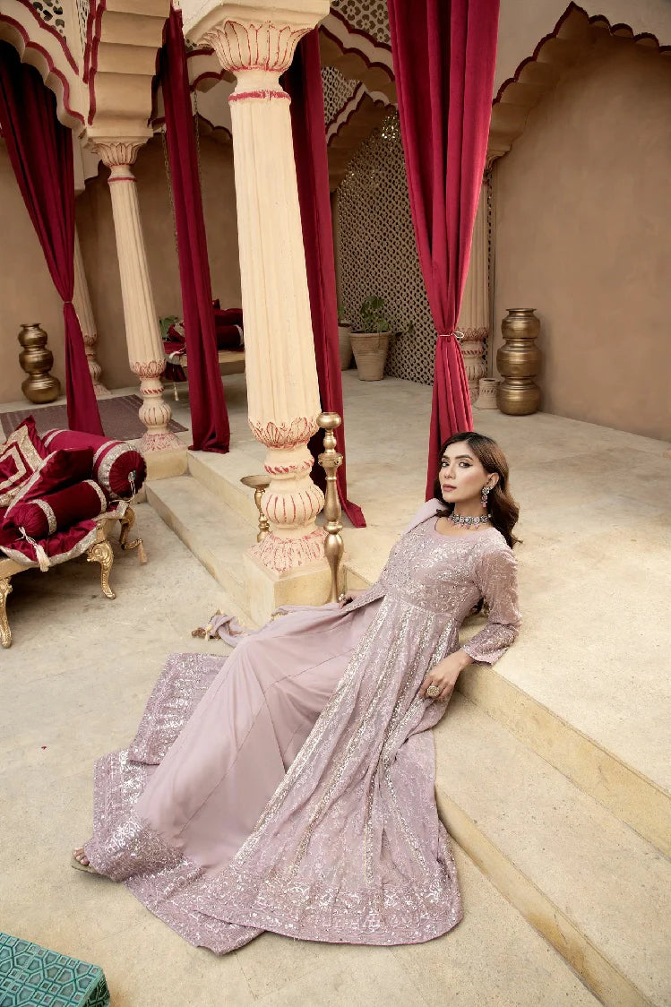 Picture of Manahils - Kurti-B-007-Lilac - Available at Raja Sahib