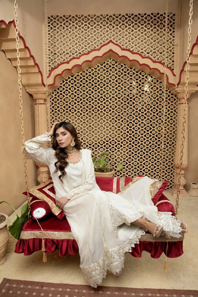 Picture of Manahils - Kurti-B-005-Off White - Available at Raja Sahib
