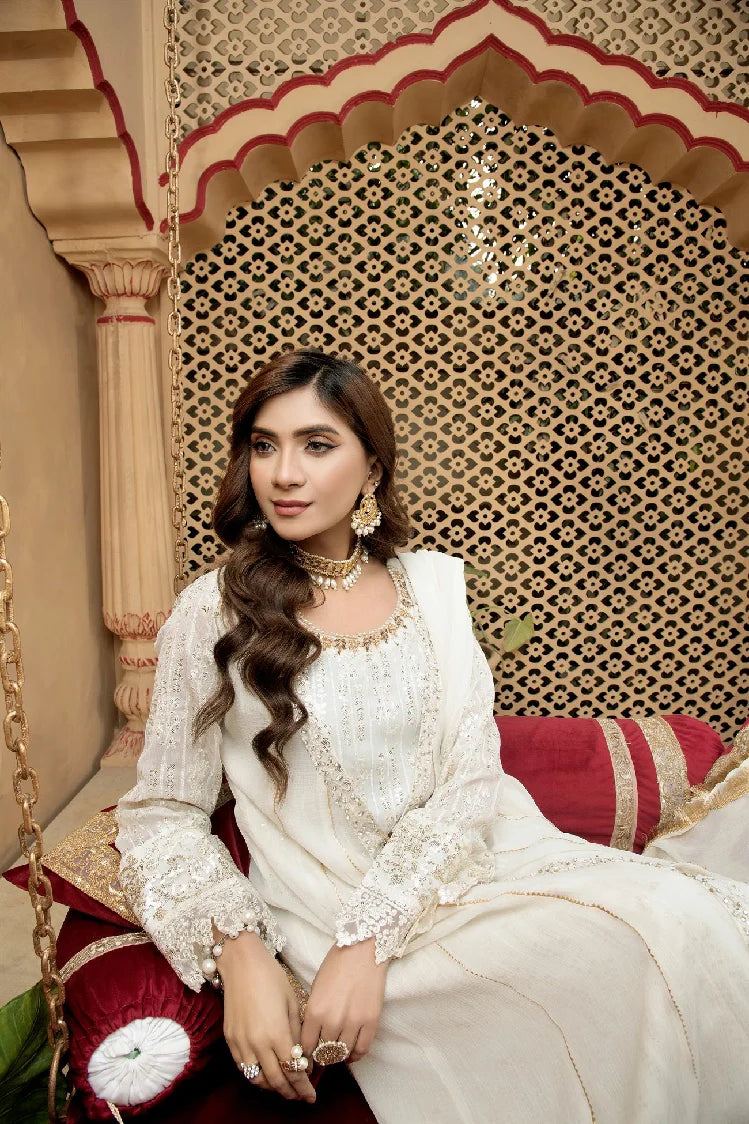 Picture of Manahils - Kurti-B-005-Off White - Available at Raja Sahib