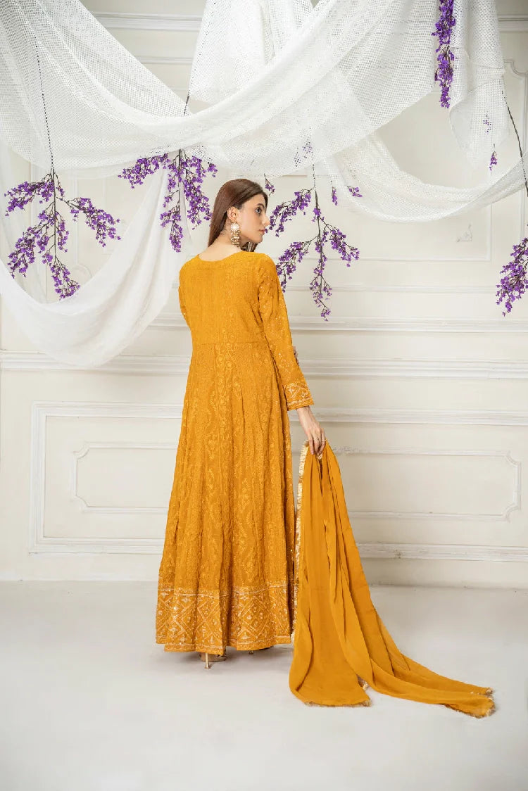 Picture of Manahils - Kurti-099-Copper Orange - Available at Raja Sahib