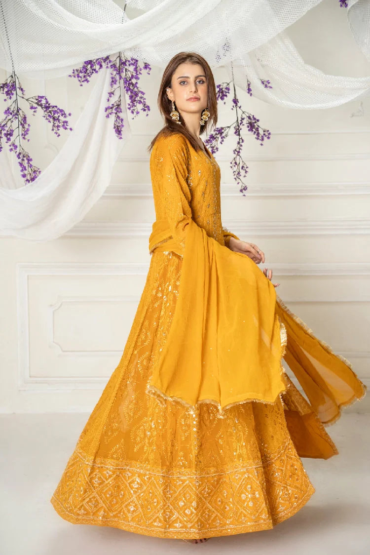 Picture of Manahils - Kurti-099-Copper Orange - Available at Raja Sahib