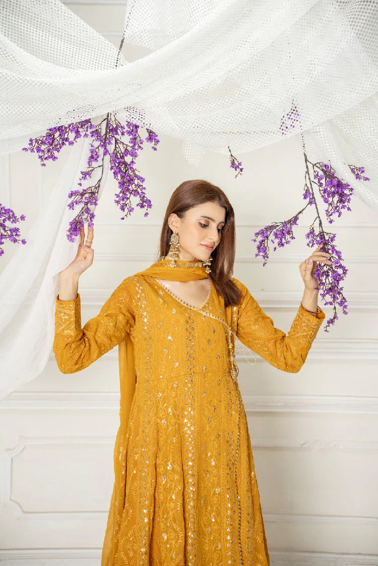 Picture of Manahils - Kurti-099-Copper Orange - Available at Raja Sahib