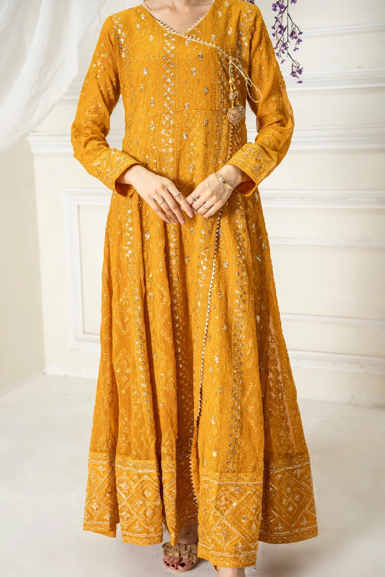 Picture of Manahils - Kurti-099-Copper Orange - Available at Raja Sahib