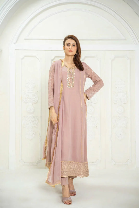 Picture of Manahils - Kurti 123-Lilac - Available at Raja Sahib