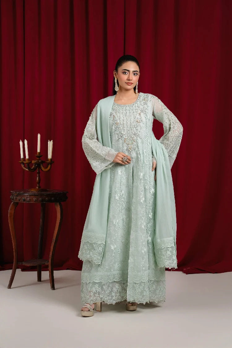 Picture of Manahils - K-160-Mint Green - Available at Raja Sahib