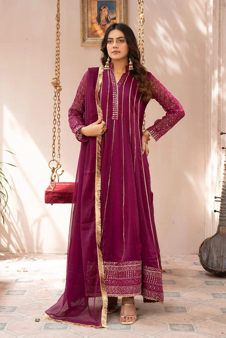 Picture of Manahils - Rang Nirala Collection - Kurti 106-Magenta Haze - Available at Raja Sahib