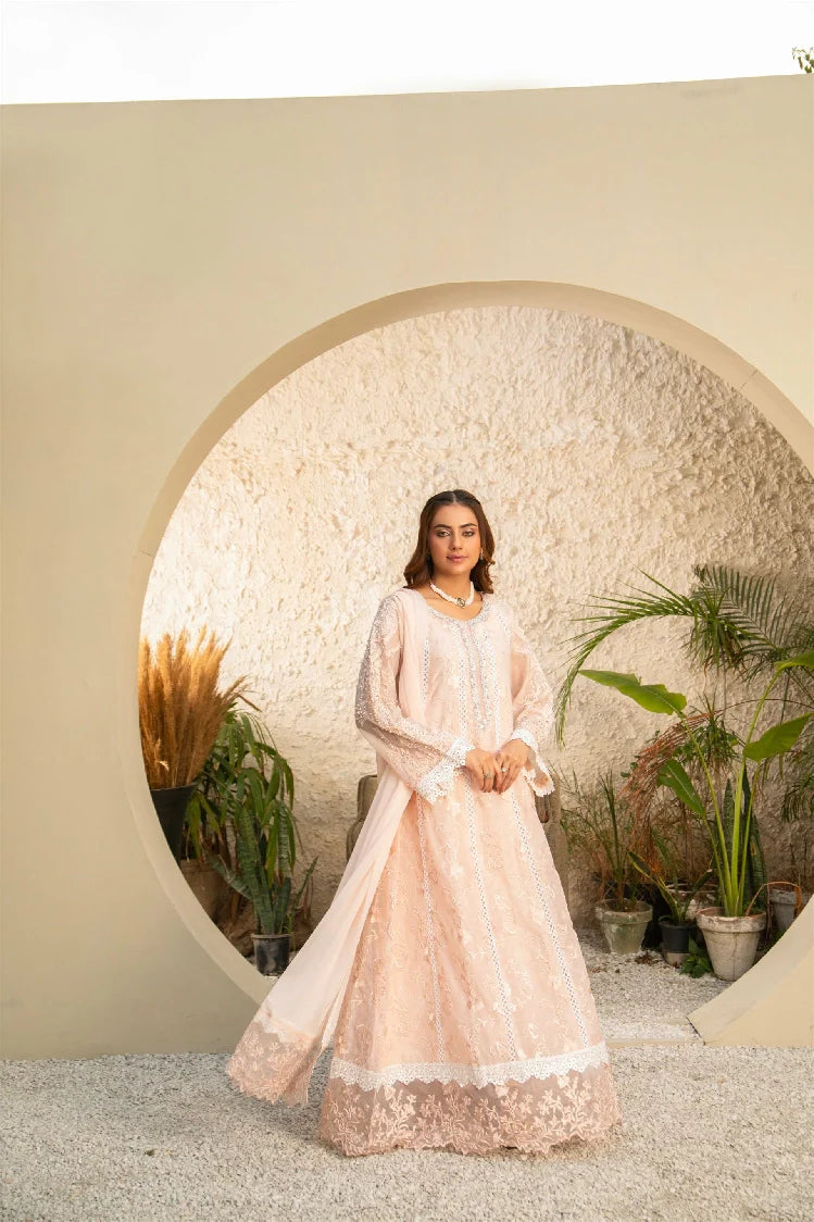 Picture of Manahils - K-152-Peach - Available at Raja Sahib