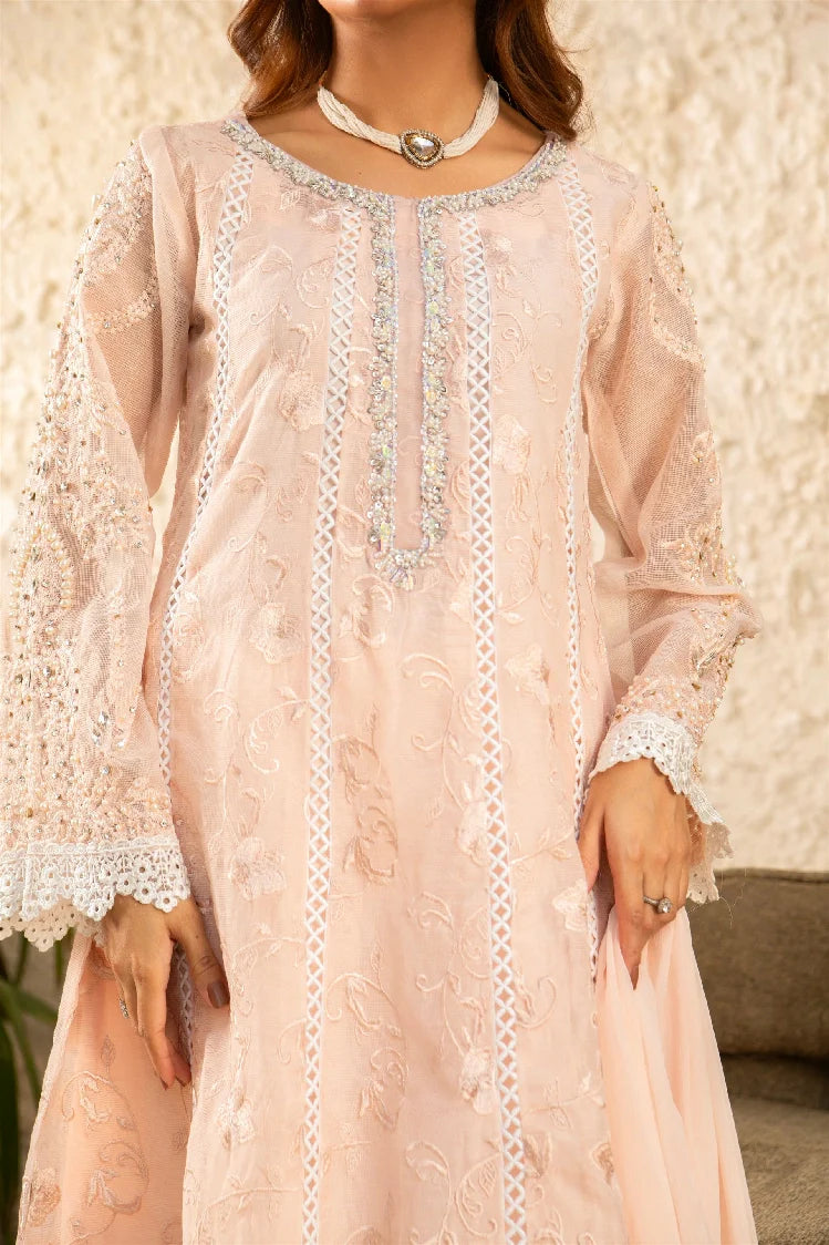 Picture of Manahils - K-152-Peach - Available at Raja Sahib