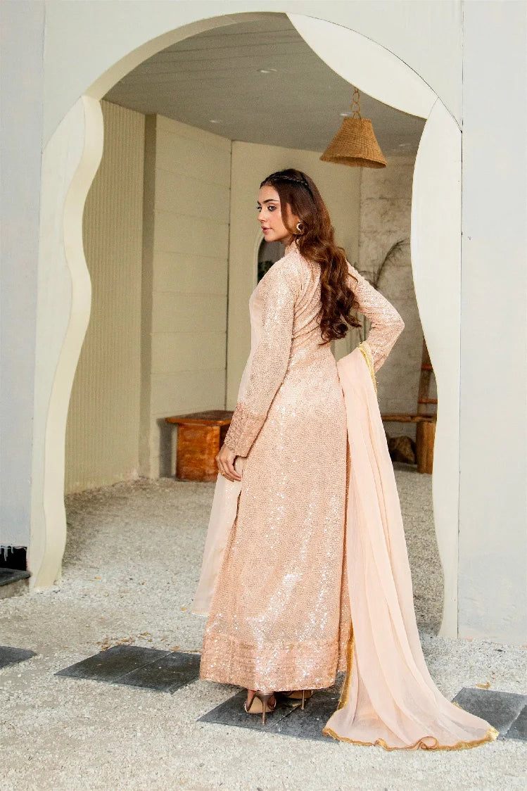 Picture of Manahils - K-147-Peach - Available at Raja Sahib