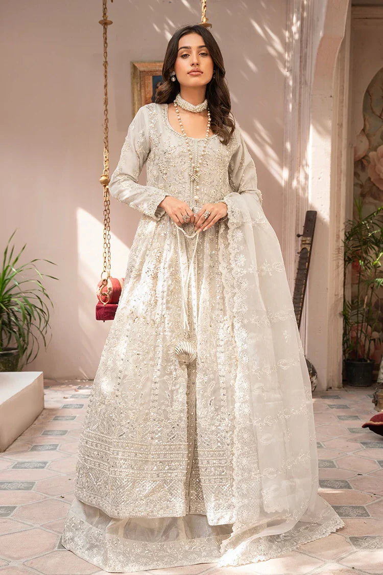 Picture of Manahils - Couture Collection - Luxury-018-Silver - Available at Raja Sahib