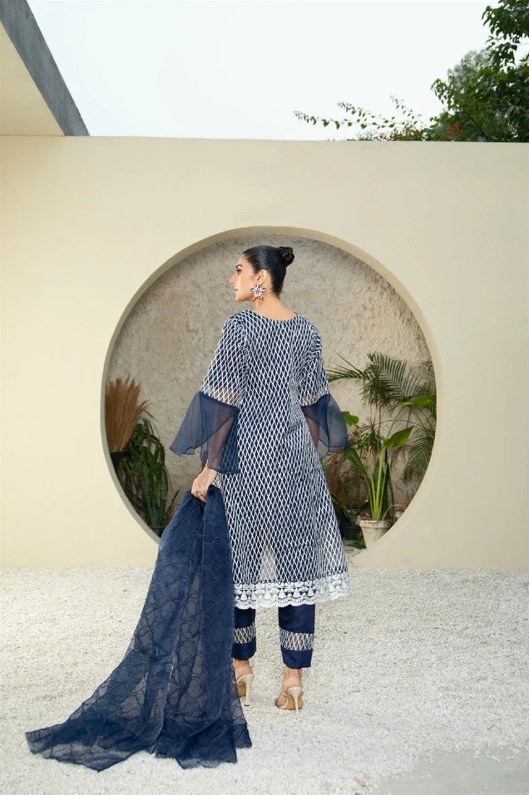 Picture of Manahils - Mlt-01-Navy Blue - Available at Raja Sahib