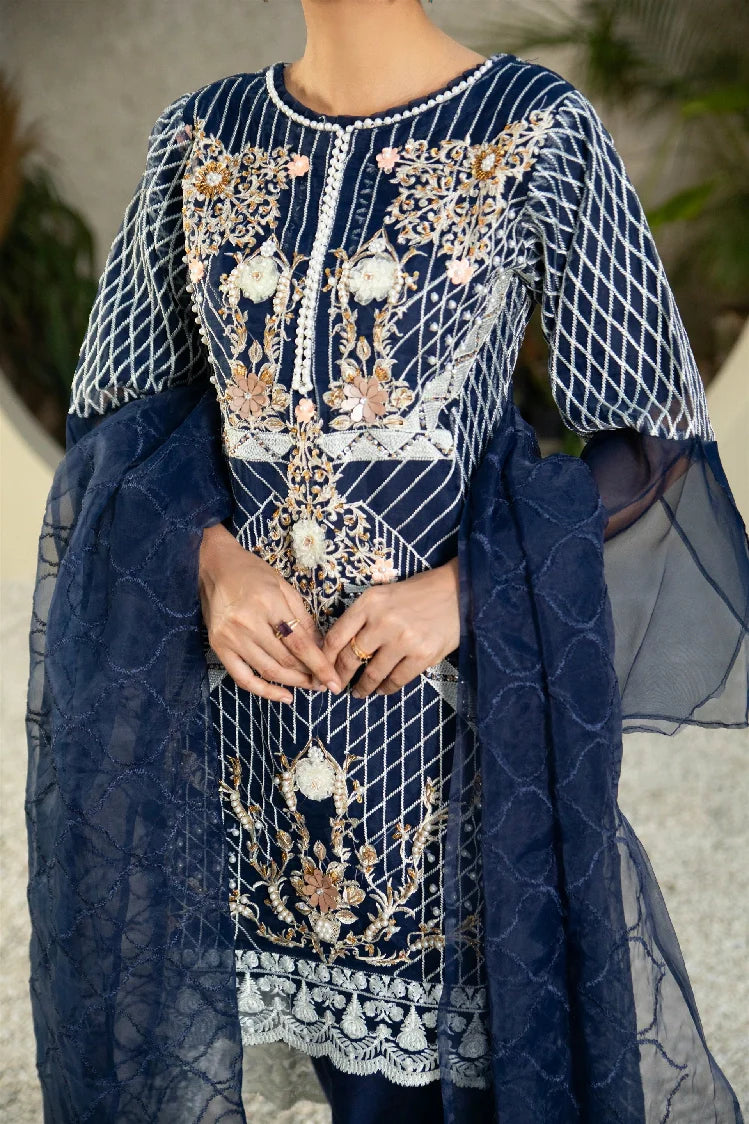 Picture of Manahils - Mlt-01-Navy Blue - Available at Raja Sahib