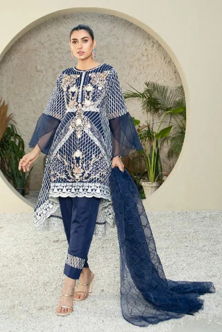 Picture of Manahils - Mlt-01-Navy Blue - Available at Raja Sahib