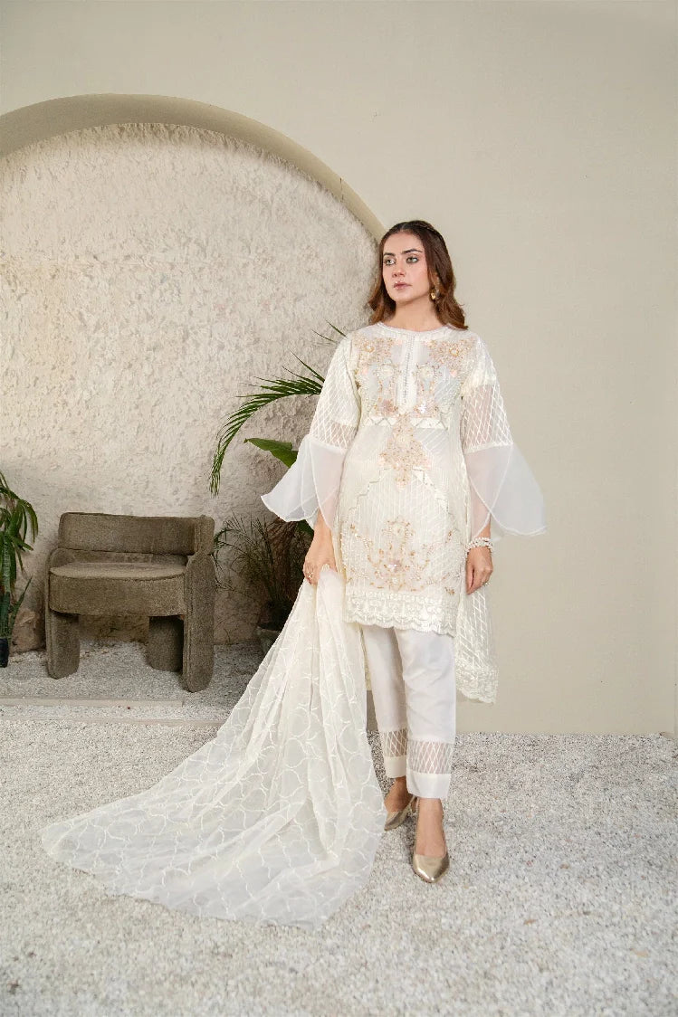 Picture of Manahils - Mlt-01-Off White - Available at Raja Sahib