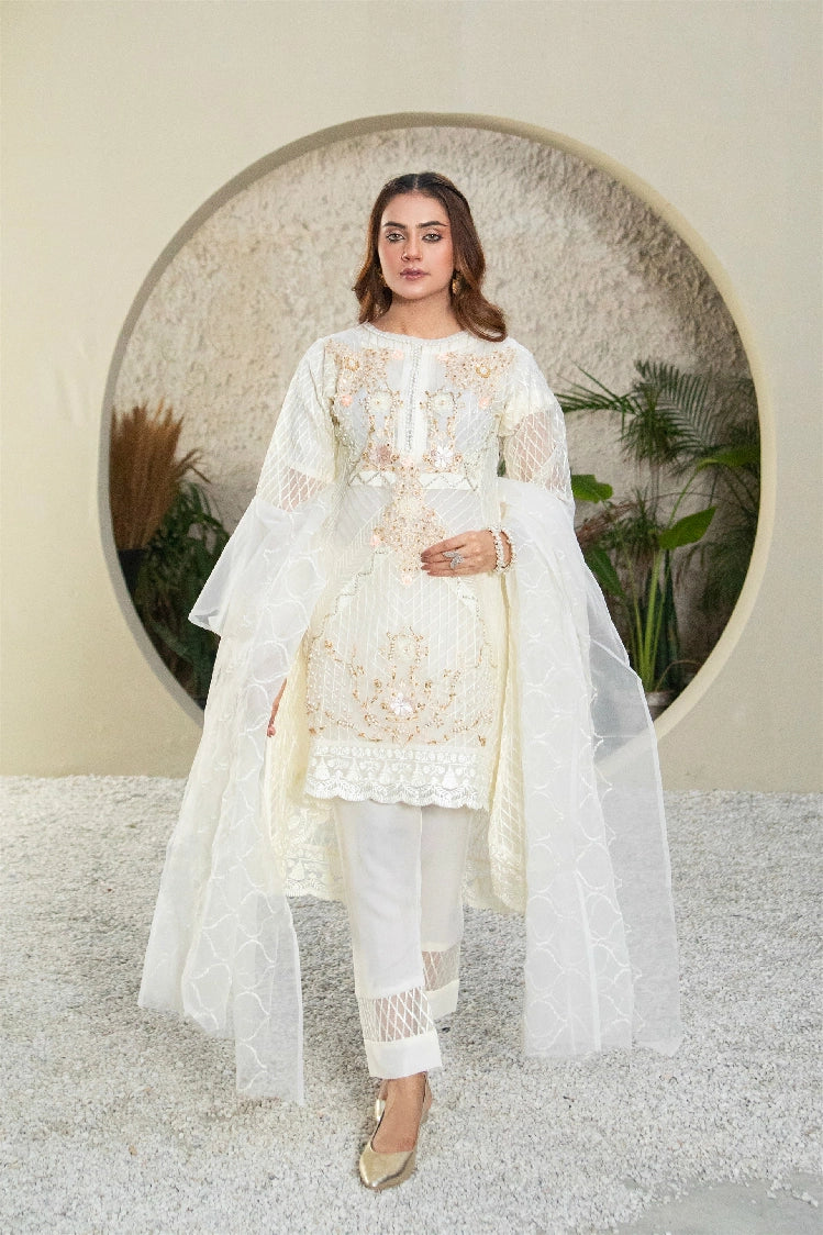 Picture of Manahils - Mlt-01-Off White - Available at Raja Sahib