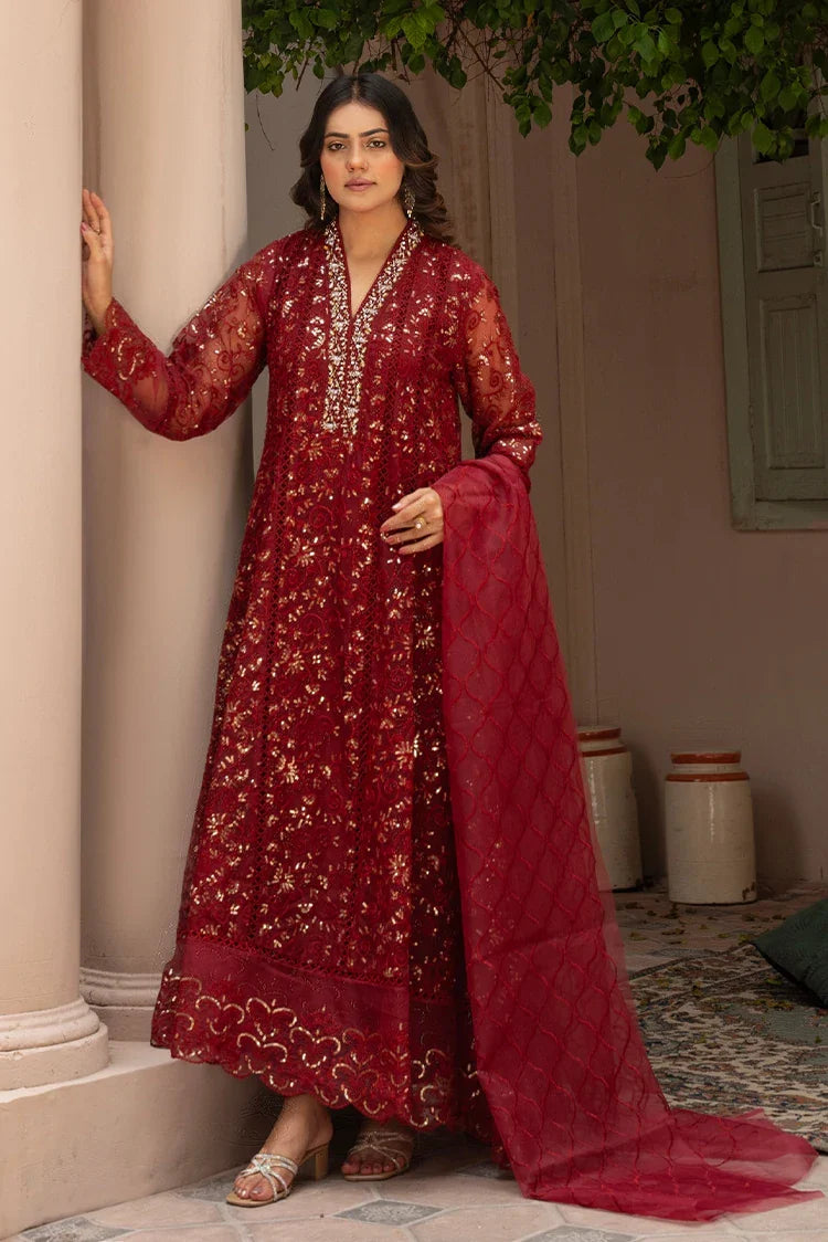 Picture of Manahils - Rang Nirala Collection - K-151-Maroon - Available at Raja Sahib