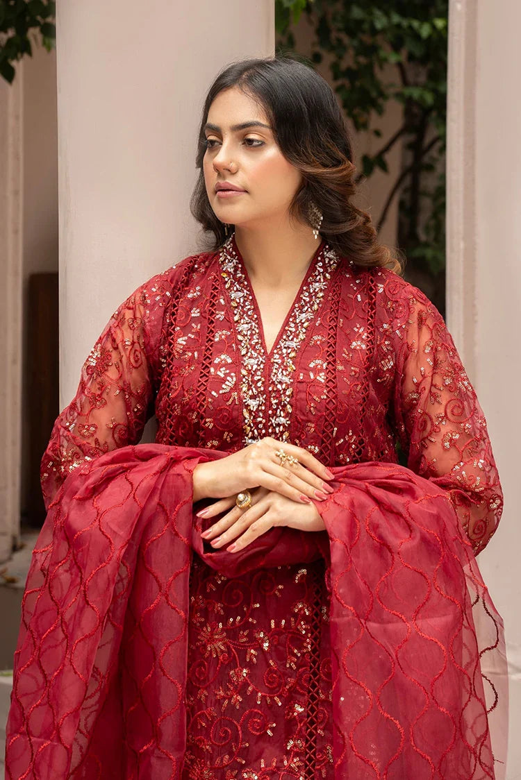 Picture of Manahils - Rang Nirala Collection - K-151-Maroon - Available at Raja Sahib