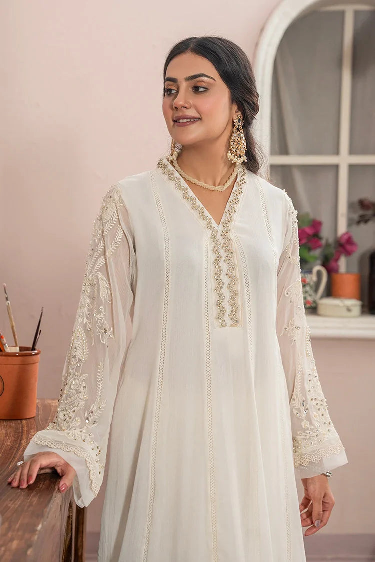 Picture of Manahils - Rang Nirala Collection - K-165-Off White - Available at Raja Sahib