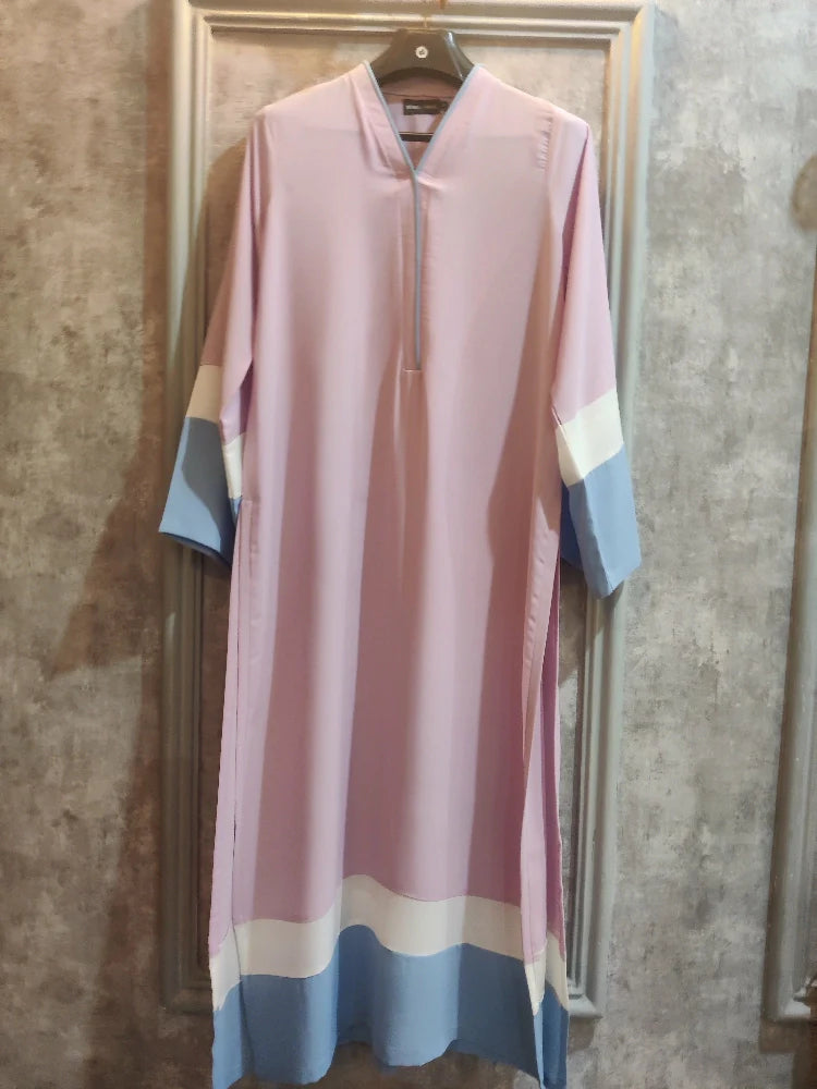 Picture of Manahils - Pastel Lalic And Ice Blue Shirt - Available at Raja Sahib