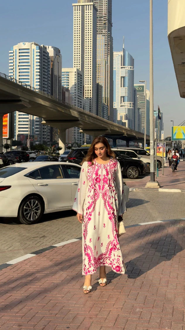 Picture of Manahils - Pink Marina Embroidered - Available at Raja Sahib