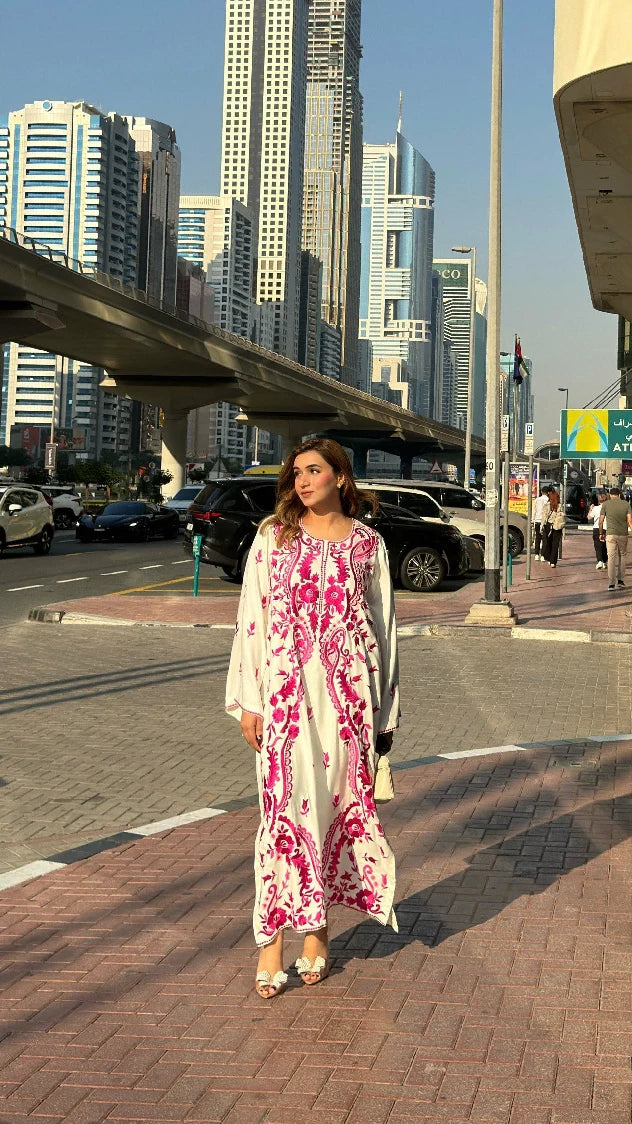 Picture of Manahils - Pink Marina Embroidered - Available at Raja Sahib