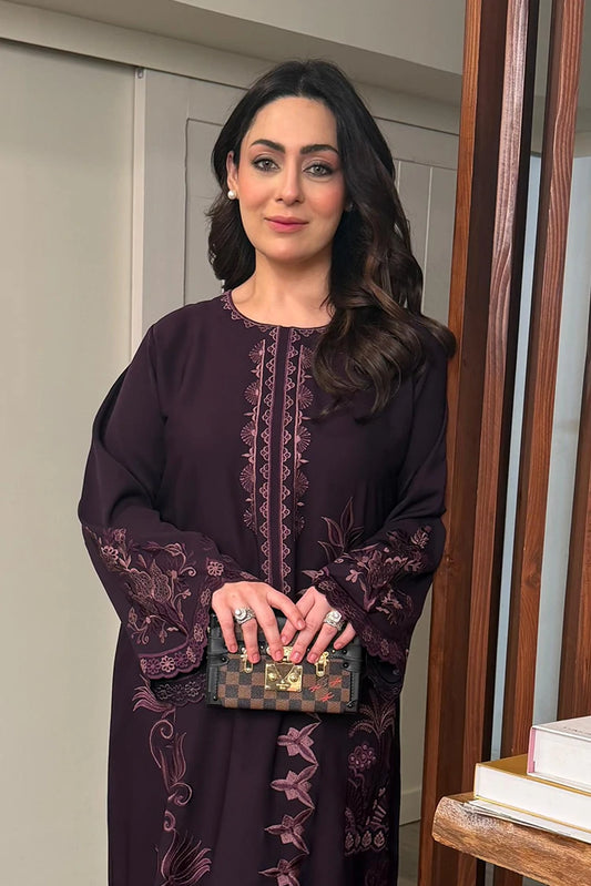 Picture of Manahils - Purple Kaftan - Available at Raja Sahib