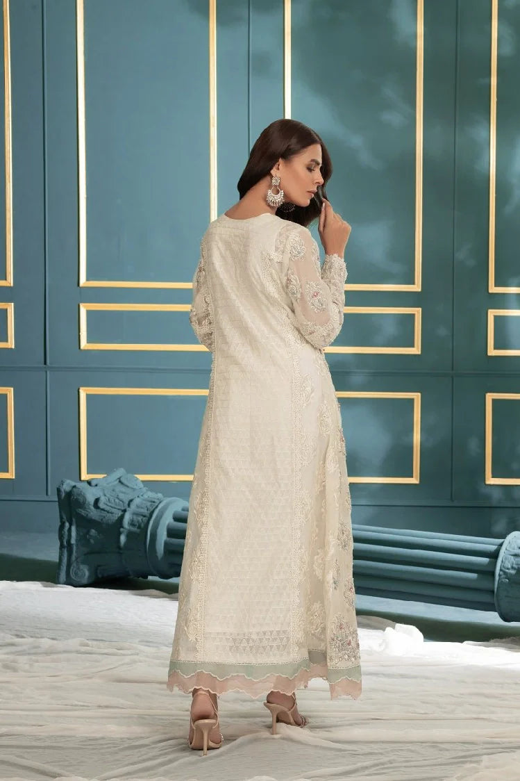 Picture of Manahils - K-194-Roseate Elegance (Off White) - Available at Raja Sahib
