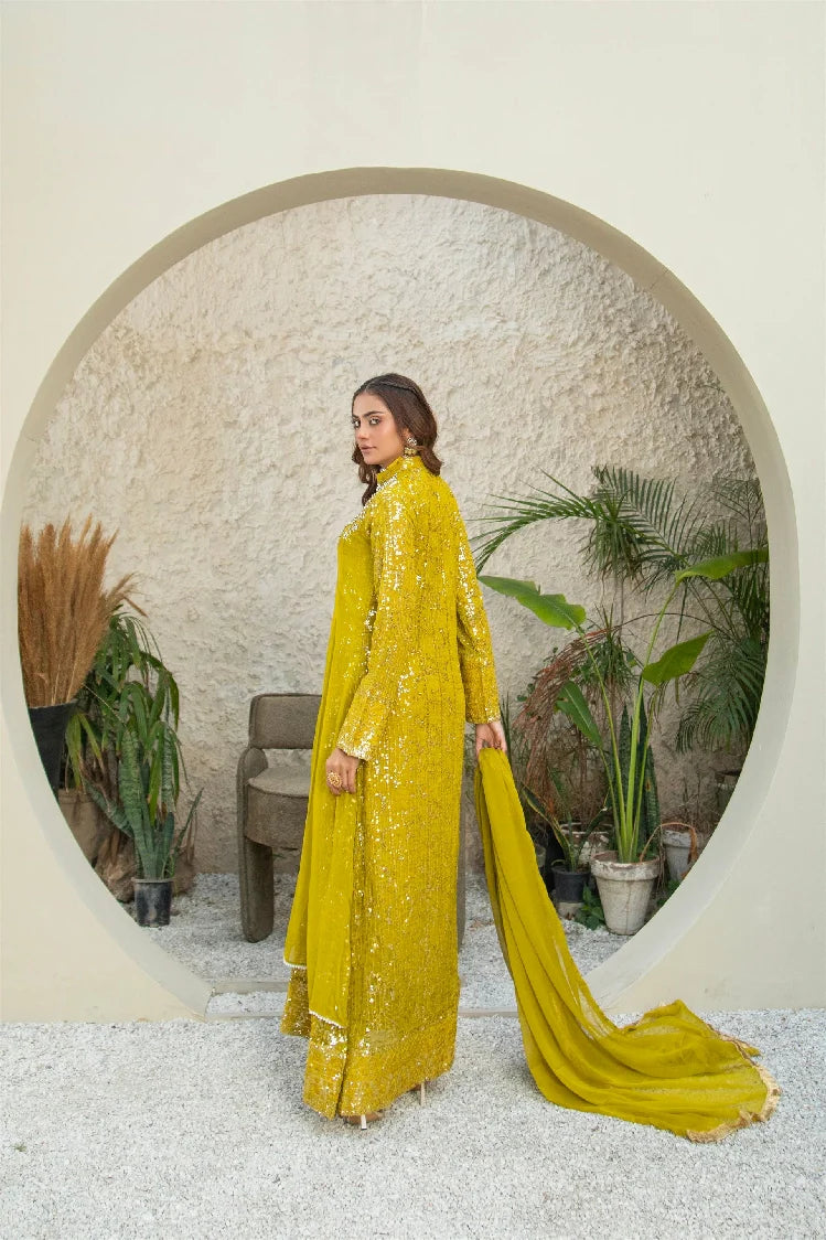 Picture of Manahils - Sw 04-Mustard - Available at Raja Sahib