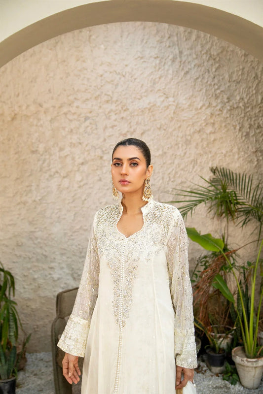 Picture of Manahils - Sw 04-Off White - Available at Raja Sahib