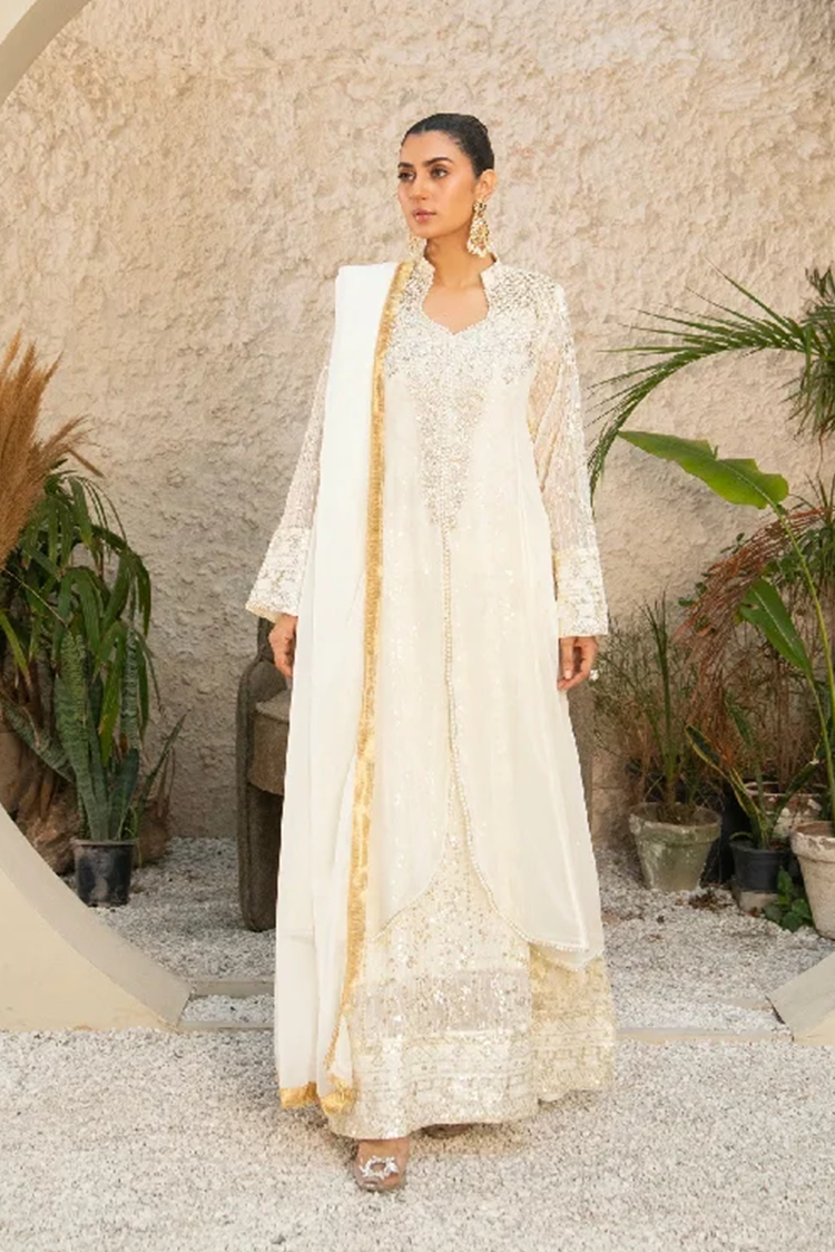 Picture of Manahils - Sw 04-Off White - Available at Raja Sahib