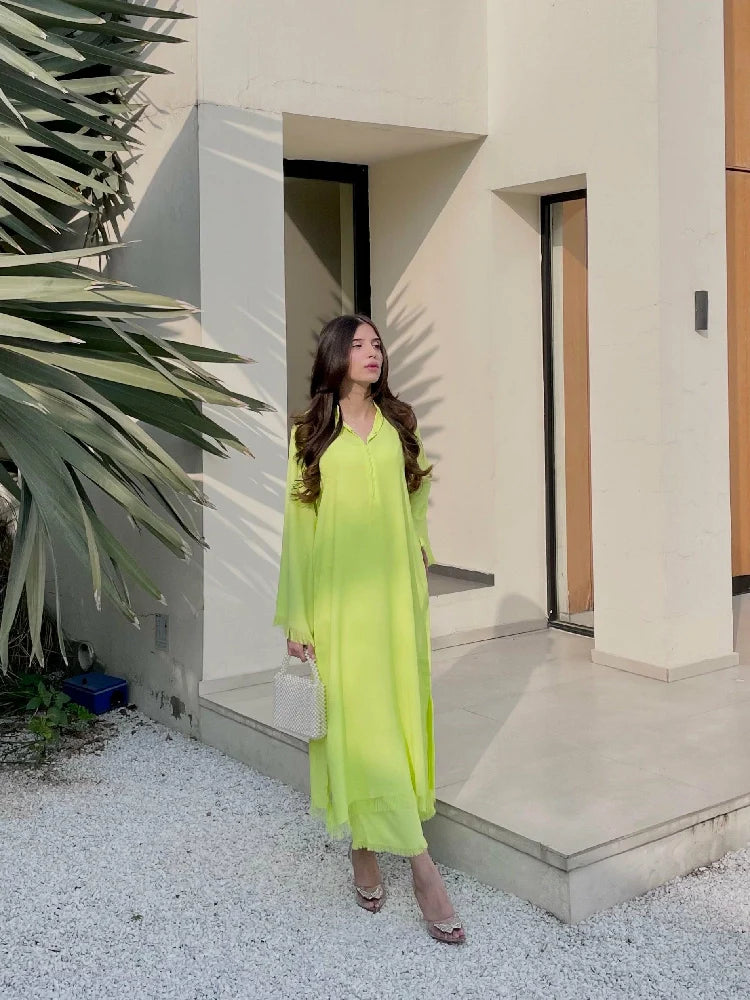 Picture of Manahils - Threaded Love Neon - Available at Raja Sahib