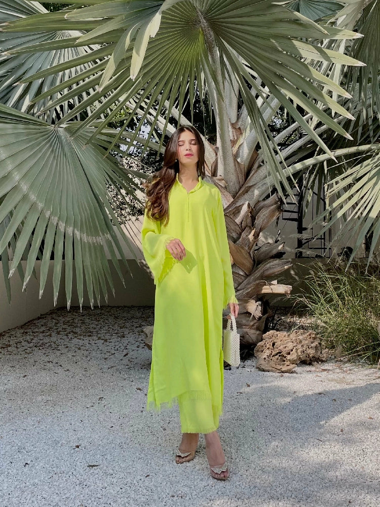 Picture of Manahils - Threaded Love Neon - Available at Raja Sahib