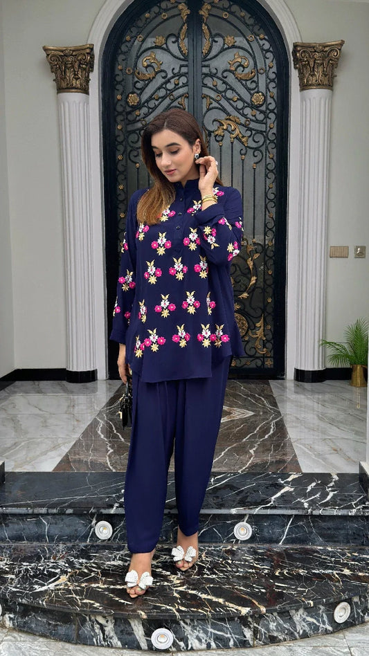 Picture of Manahils - Threaded Treasure Two Pc - Available at Raja Sahib